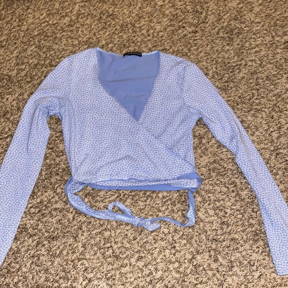 Brandy Melville crop wrap top